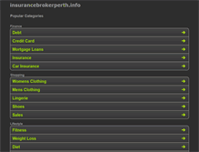 Tablet Screenshot of insurancebrokerperth.info